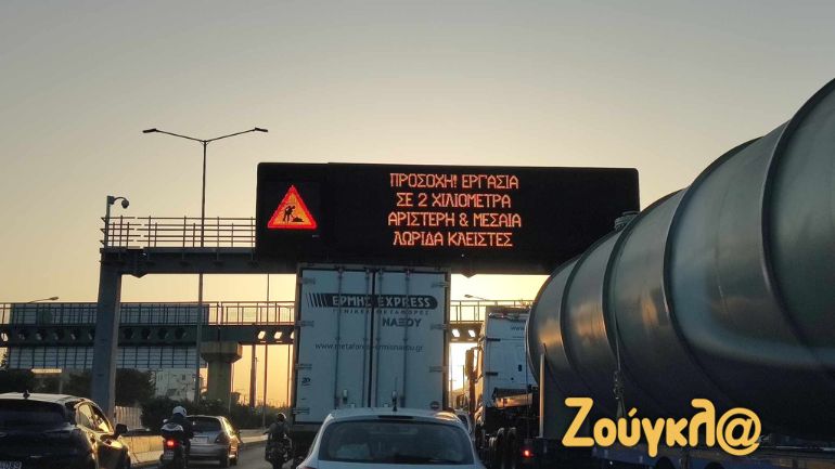 Ταλαιπωρία λόγω έργων στην άνοδο του Κηφισού